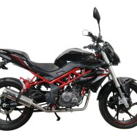 Exhaust compatible with Benelli Bn 125 2018-2020, M3 Inox , Full system exhaust, including removable db killer 