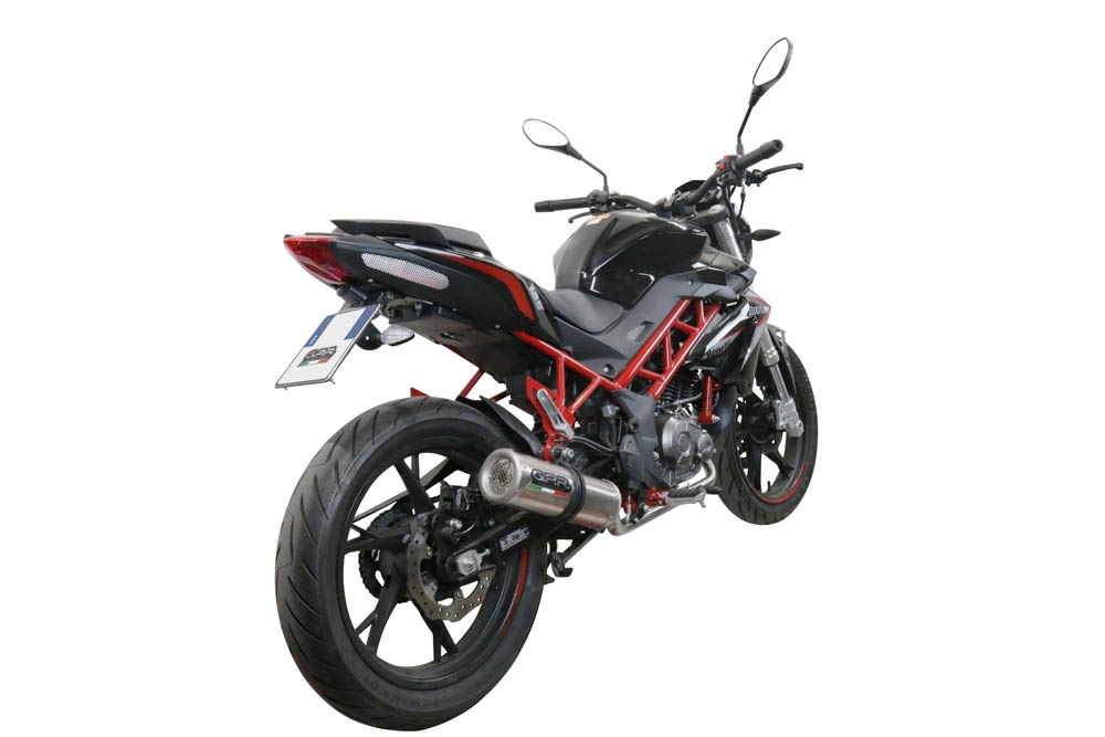 Exhaust compatible with Benelli Bn 125 2018-2020, M3 Inox , Full system exhaust, including removable db killer 