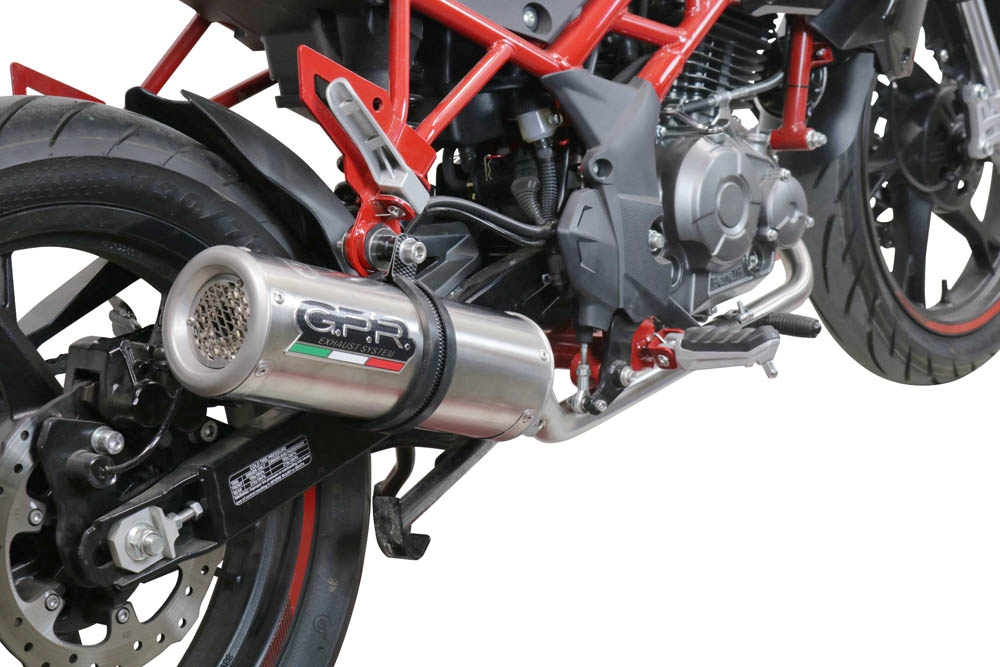 Exhaust compatible with Benelli Bn 125 2018-2020, M3 Inox , Full system exhaust, including removable db killer 