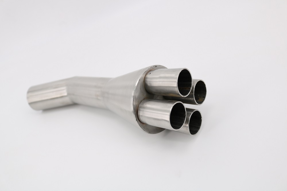 Exhaust compatible with Bmw K100 1983-1994, Cafè Racer 4in1, Link pipe 