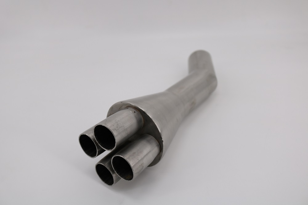 Exhaust compatible with Bmw K100 1983-1994, Cafè Racer 4in1, Link pipe 