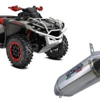 Exhaust compatible with Can Am Outlander 1000 MAX XMR XTP 2012-2023, PENTACROSS INOX, Slip-on exhaust including removable db killer and link pipe, EPA-compliance NOT required 