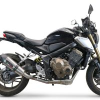 GPR exhaust compatible with  Honda CB650F 2017-2018, New Grand Prix Evo Titanium, Full system exhaust, including removable db killer 