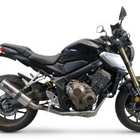 Exhaust compatible with Honda CBR650R 2021-2023, M3 Inox , Full system exhaust, including removable db killer 