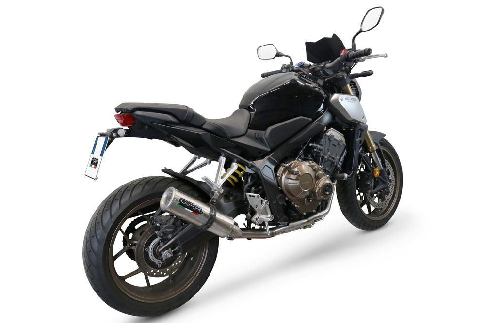 Exhaust compatible with Honda CBR650R 2021-2023, M3 Inox , Full system exhaust, including removable db killer 
