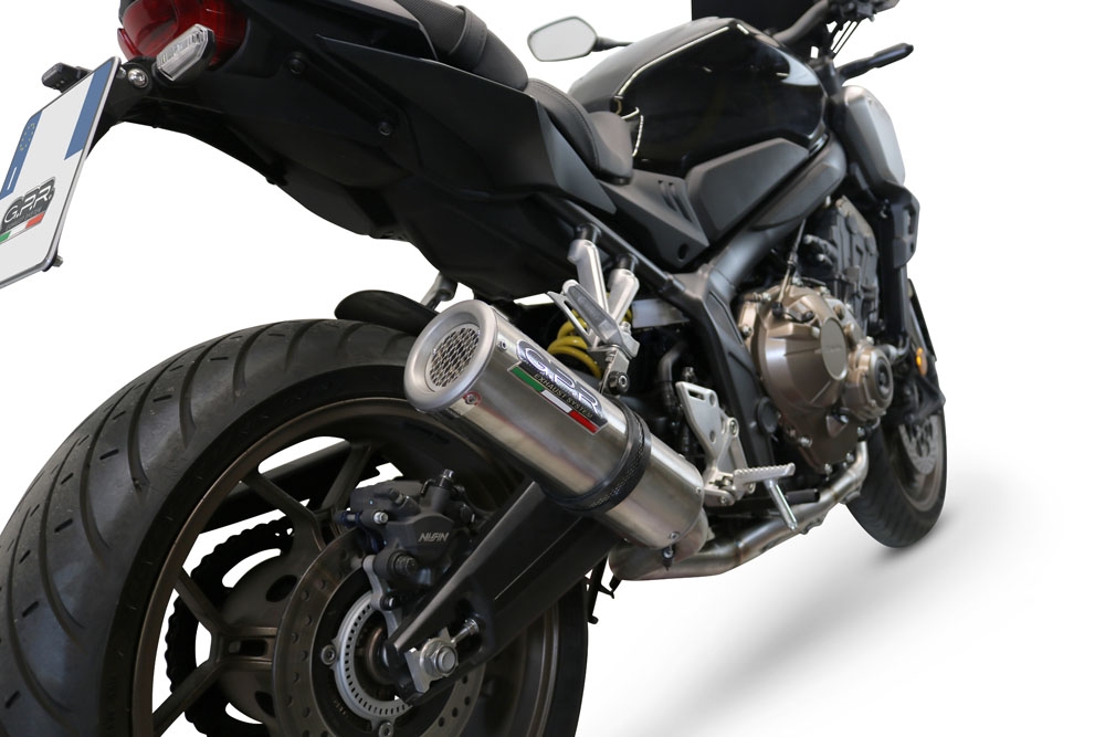 Exhaust compatible with Honda CBR650R 2021-2023, M3 Inox , Full system exhaust, including removable db killer 