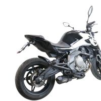 Exhaust compatible with Cf Moto 400 NK 2021-2023, Furore Poppy, Slip-on exhaust including link pipe and removable db killer 