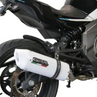 GPR exhaust compatible with Cf Moto 400 NK 2021-2023, Albus Evo4, Homologated legal slip-on exhaust including removable db killer, link pipe and catalyst 