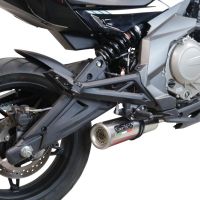 Exhaust compatible with Cf Moto 650 Mt 2019-2020, M3 Inox , Slip-on exhaust including link pipe and removable db killer 