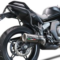 Exhaust compatible with Cf Moto 650 Gt 2025-2026, M3 Poppy , Slip-on exhaust including removable db killer and link pipe, EPA-compliant 