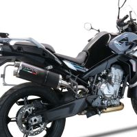 Exhaust compatible with Cf Moto 800 Mt Sport 2022-2024, Dual Poppy, Slip-on exhaust including removable db killer and link pipe, EPA-compliant 