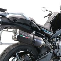 Exhaust compatible with Cf Moto 800 Mt Sport 2022-2024, Dual Poppy, Slip-on exhaust including removable db killer and link pipe, EPA-compliant 