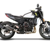 GPR exhaust compatible with  Cf Moto 700 CL-X Sport 2022-2024, New Grand Prix Evo Poppy, Slip-on exhaust including removable db killer and link pipe, EPA-compliant 