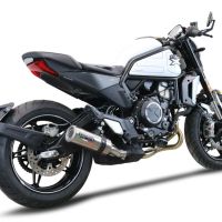 GPR exhaust compatible with Cf Moto 700 CL-X Sport 2025-2026, M3 Titanium Natural, Homologated legal slip-on exhaust including removable db killer and link pipe 