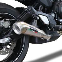 GPR exhaust compatible with Cf Moto 700 CL-X Sport 2025-2026, Powercone Evo, Homologated legal slip-on exhaust including removable db killer and link pipe 