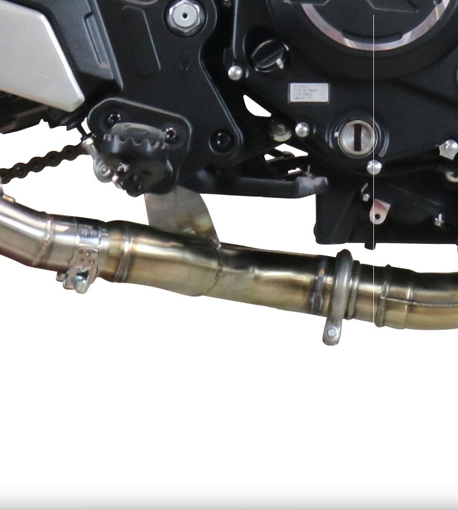GPR exhaust compatible with Cf Moto 700 CL-X Sport 2022-2024, Decatalizzatore, Decat pipe 