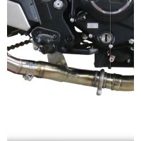 GPR exhaust compatible with Cf Moto 700 CL-X Heritage  2022-2024, Decatalizzatore, Decat pipe 