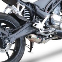 Exhaust compatible with Cf Moto 300 NK 2022-2024, Deeptone Inox, Full system exhaust, including removable db killer 