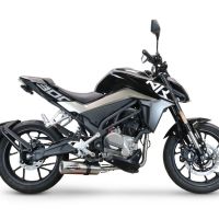 Exhaust compatible with Cf Moto 300 NK 2022-2024, M3 Inox , Full system exhaust, including removable db killer 