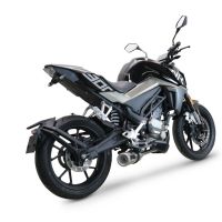 Exhaust compatible with Cf Moto 300 NK 2022-2024, M3 Inox , Full system exhaust, including removable db killer 
