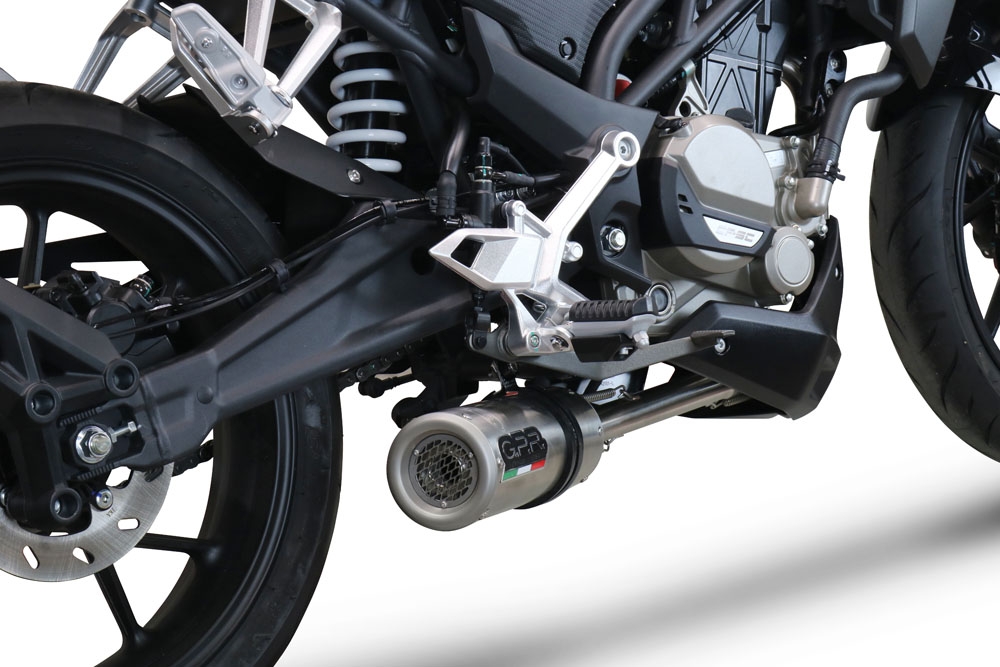 Exhaust compatible with Cf Moto 300 NK 2022-2024, M3 Inox , Full system exhaust, including removable db killer 