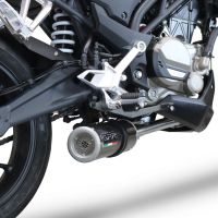 Exhaust compatible with Cf Moto 300 NK 2022-2024, M3 Poppy , Full system exhaust, including removable db killer 