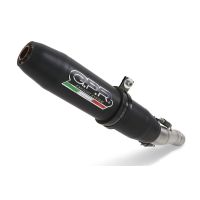 GPR exhaust compatible with Royal Enfield Classic 350 2021-2023, Deeptone Nero, Homologated legal slip-on exhaust including removable db killer, link pipe and catalyst 