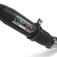 Exhaust compatible with Royal Enfield Classic 350 2021-2023, Deeptone Nero, Slip-on exhaust including link pipe and removable db killer 