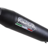 Exhaust compatible with Royal Enfield Meteor 350 2021-2023, Deeptone Nero, Slip-on exhaust including link pipe and removable db killer 