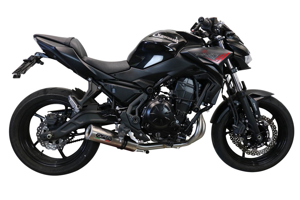 Exhaust compatible with Kawasaki Z-650 2017-2020, M3 Inox , Full system exhaust, including removable db killer 