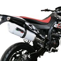 Exhaust compatible with Aprilia Sx 125 2021-2024, Albus Evo4, Slip-on exhaust including link pipe and removable db killer 