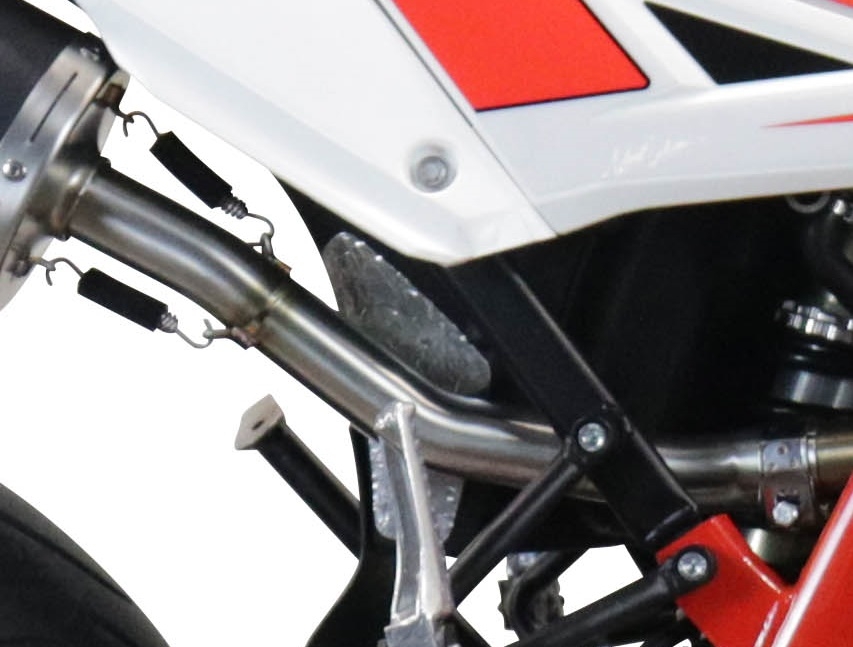Exhaust compatible with Beta RR 125 4T Enduro 2019-2020, Albus Evo4, Slip-on exhaust including link pipe and removable db killer 