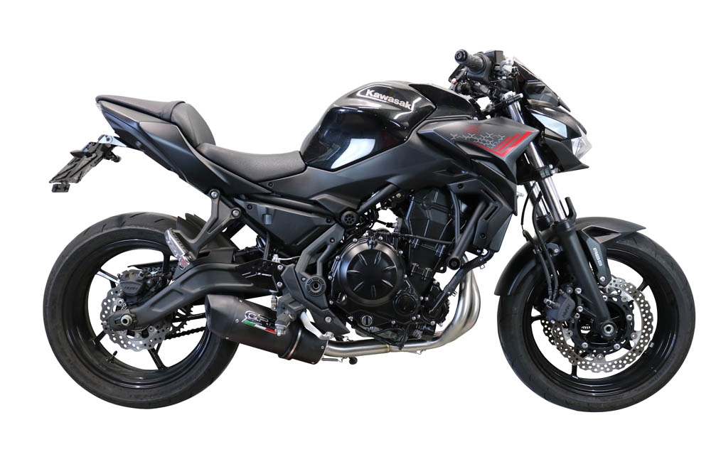 Exhaust compatible with Kawasaki Z-650 2017-2020, Furore Evo4 Nero, Full system exhaust, including removable db killer 