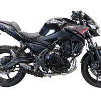 Exhaust compatible with Kawasaki Z-650 2017-2020, Furore Evo4 Nero, Full system exhaust, including removable db killer 