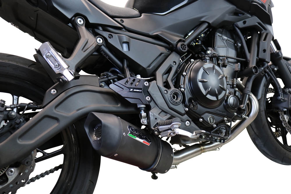 Exhaust compatible with Kawasaki Z-650 2017-2020, Furore Evo4 Nero, Full system exhaust, including removable db killer 