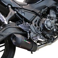 Exhaust compatible with Kawasaki Z-650 2017-2020, Furore Evo4 Nero, Full system exhaust, including removable db killer 