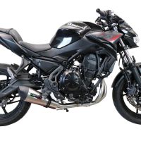GPR exhaust compatible with  Kawasaki Z-650 2017-2020, New Grand Prix Evo Titanium, Full system exhaust, including removable db killer 