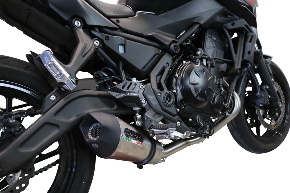 GPR exhaust compatible with  Kawasaki Ninja 650 2017-2020, New Grand Prix Evo Titanium, Full system exhaust, including removable db killer 