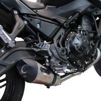 GPR exhaust compatible with  Kawasaki Ninja 650 2017-2020, New Grand Prix Evo Titanium, Full system exhaust, including removable db killer 