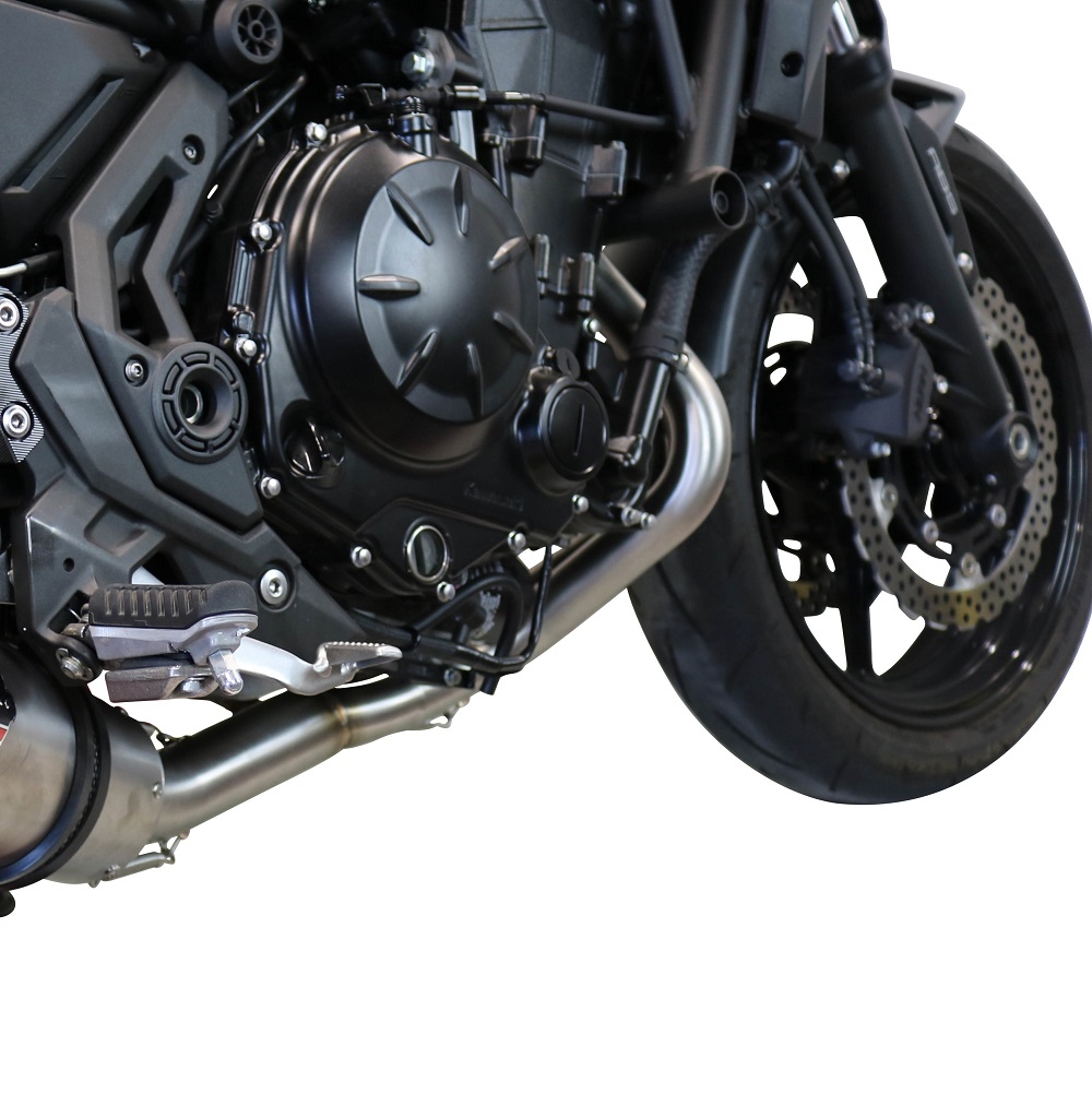 Exhaust compatible with Kawasaki Z 650 650 EX650M 2023-2024, Furore Evo4 Nero, Full system exhaust, including removable db killer 