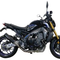 Exhaust compatible with Yamaha FJ-09 2021-2023, M3 Black Titanium, Full system exhaust, including removable db killer 
