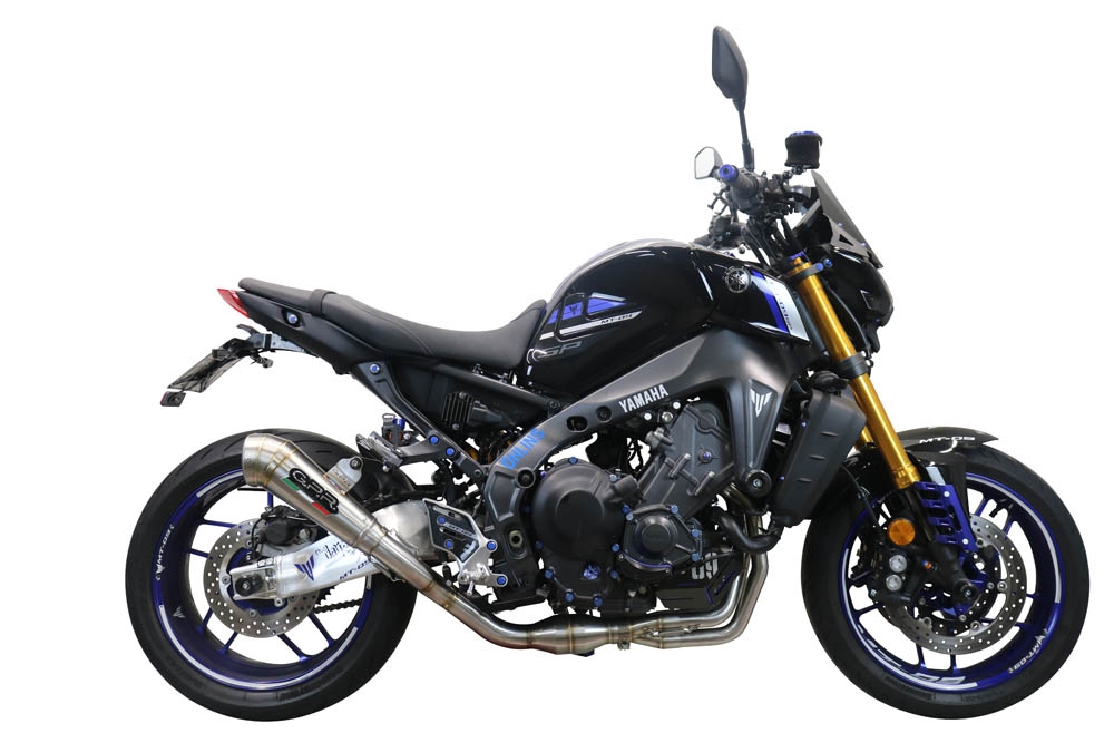 Exhaust compatible with Yamaha FJ-09 2021-2024, Powercone Evo, Full system exhaust, including removable db killer 