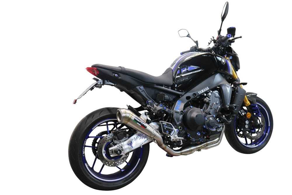Exhaust compatible with Yamaha FJ-09 2021-2024, Powercone Evo, Full system exhaust, including removable db killer 