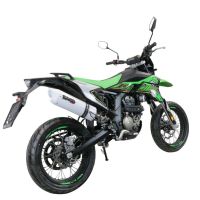 Exhaust compatible with KL MOTOR KXE 125 2022-2023, Albus Evo4, Slip-on exhaust including link pipe and removable db killer 