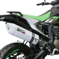 Exhaust compatible with KL MOTOR KXE 125 2022-2023, Albus Evo4, Slip-on exhaust including link pipe and removable db killer 