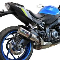 Exhaust compatible with Suzuki GSX-S 1000F 2015-2016, M3 Inox , Slip-on exhaust including removable db killer and link pipe, EPA-compliant 