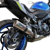 Exhaust compatible with Suzuki GSX-S 1000F 2015-2016, M3 Inox , Slip-on exhaust including removable db killer and link pipe, EPA-compliant 