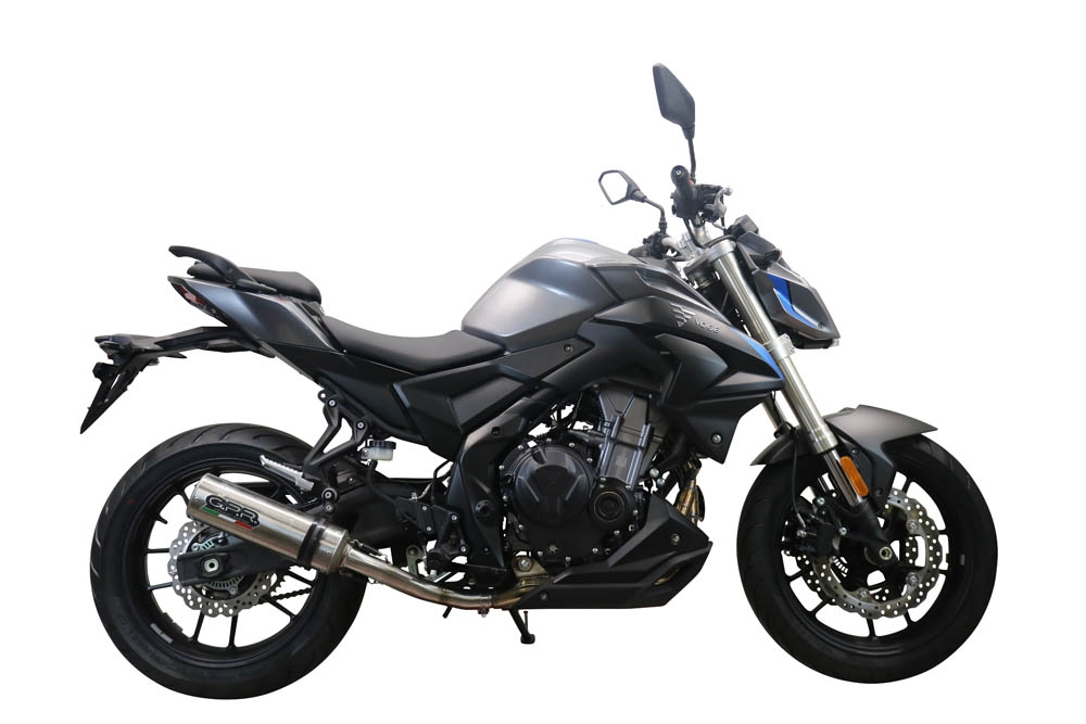 Exhaust compatible with Voge 500R 2021-2024, M3 Inox , Slip-on exhaust including link pipe 