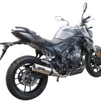 Exhaust compatible with Voge 500R 2021-2024, M3 Inox , Slip-on exhaust including link pipe 