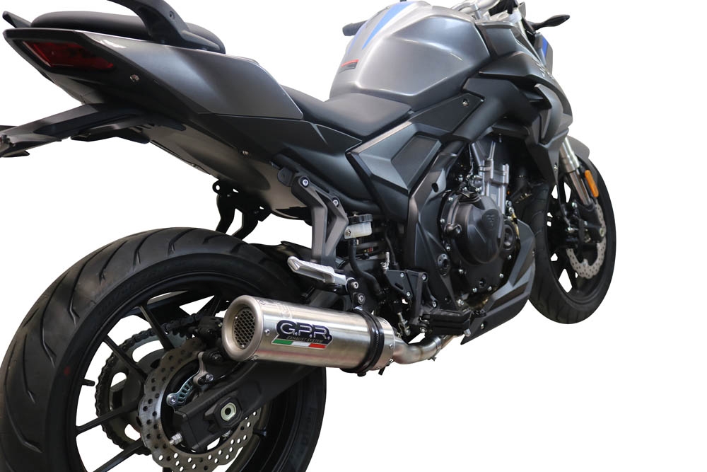 Exhaust compatible with Voge 500R 2021-2024, M3 Inox , Slip-on exhaust including link pipe 